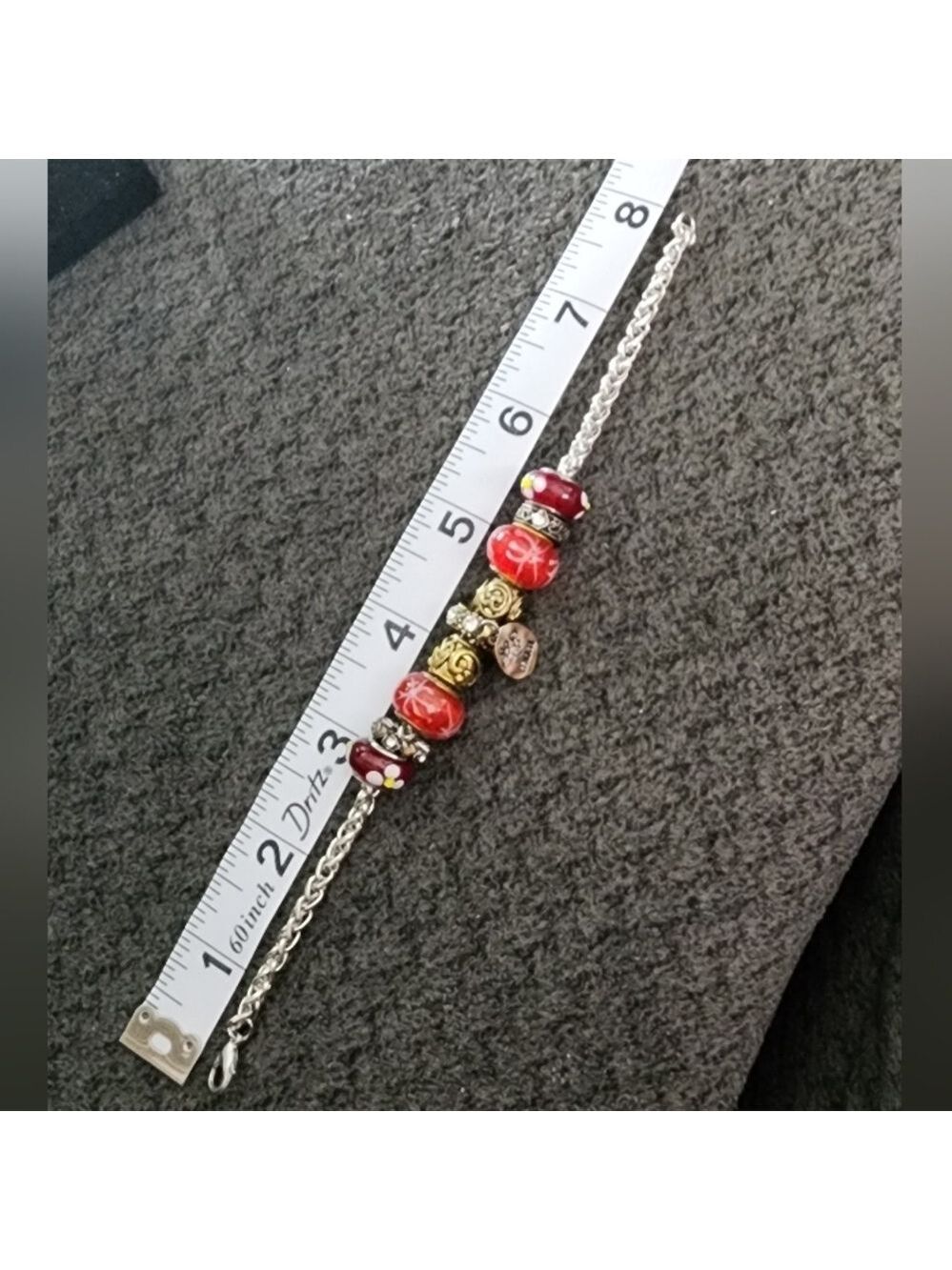 Red and Gold Charm Bracelet - Picture 4 of 4